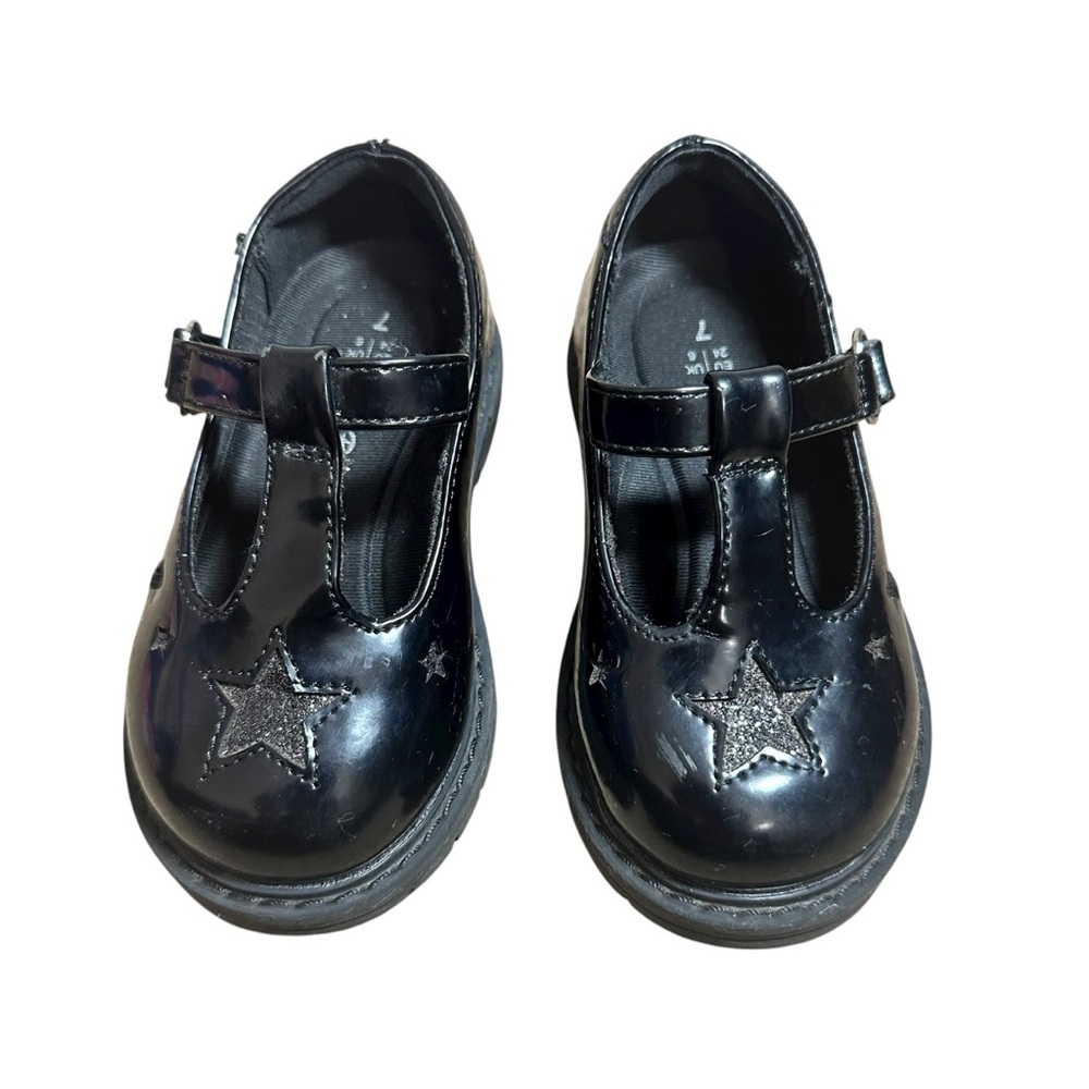 Girls Mary Jane Shoes Chunky Platform T-strap School Uniform Dress Shoes 7